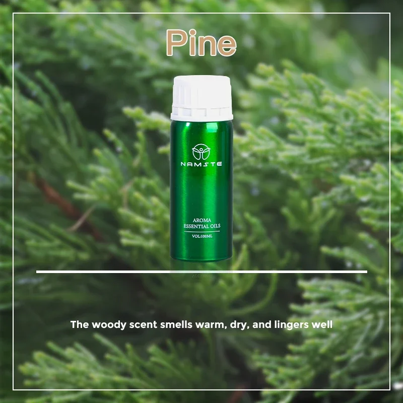 thumbnail image 1 of Colección Namste Wood Aceite esencial oleoso de 100 ml, totalmente natural, utilizado para difusores de aroma eléctricos, ambientadores para el hogar, 1 of 5