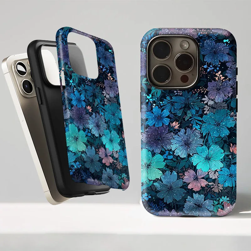 Retro Floral 2-in-1 Protective Phone Case