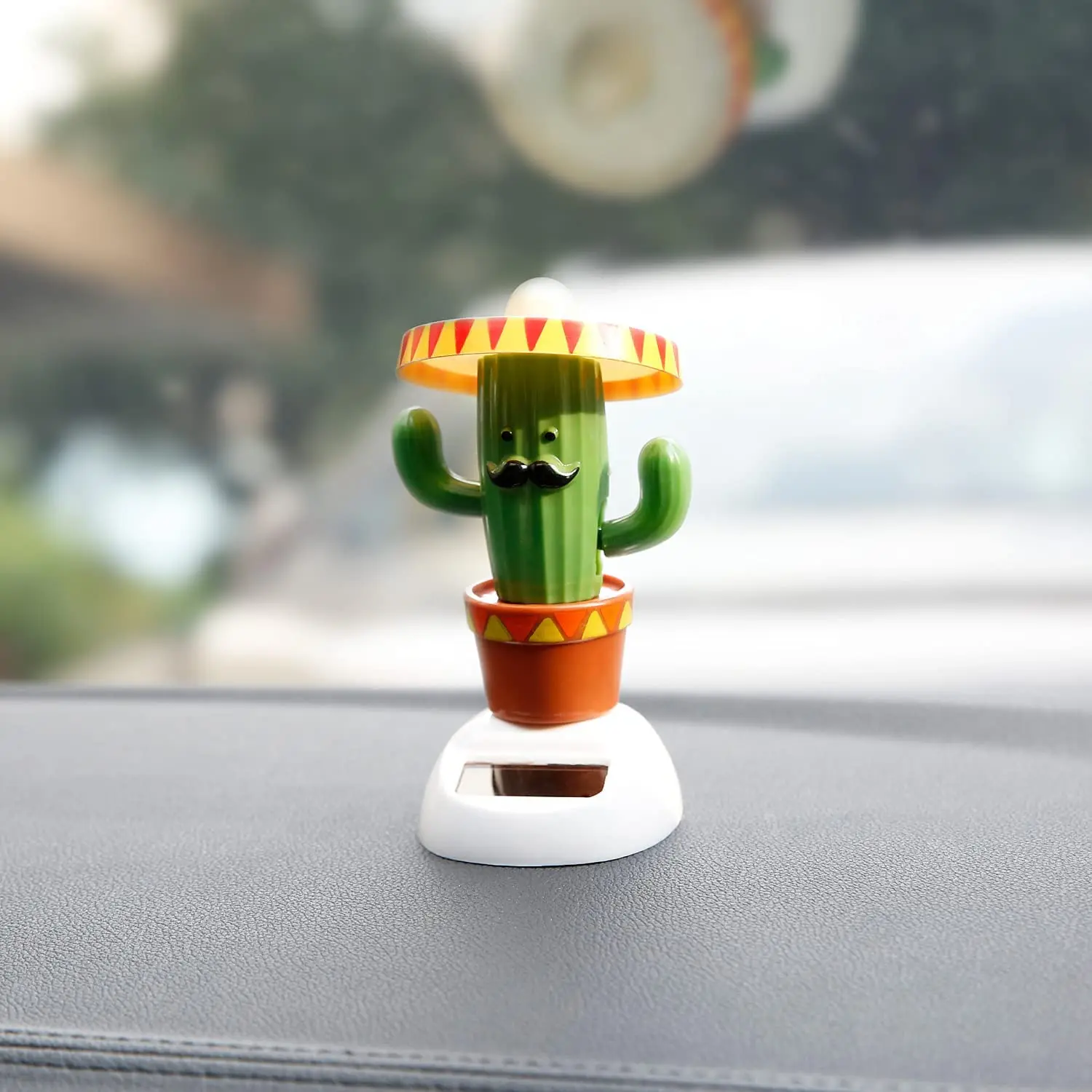 Cactus Solaire Secouant La Tête Danse Voiture Ornement Tableau De Bord  Décoration Jouet Cadeau - Cactus