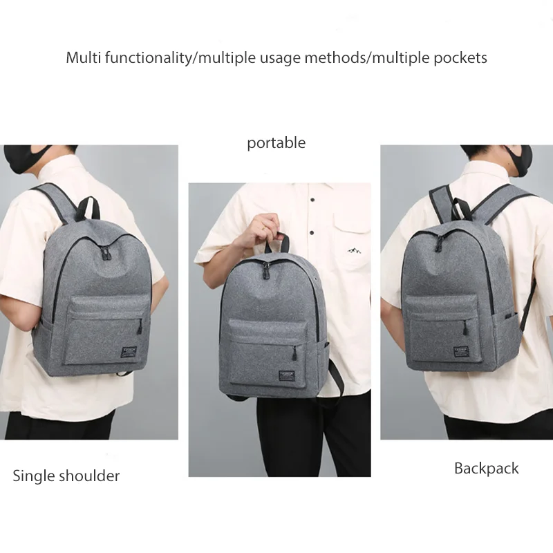 Nylon Backpack Student Large Capacity Backpack Outdoor Leisure Backpack Business Travel Backpack