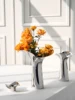 Nordic Luxury Stainless Steel Vase for Decoration Home Large Silver Vase for Room Decor Table Wedding 5