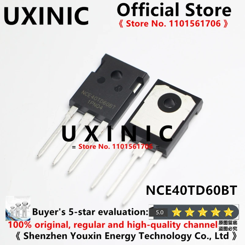 

UXINIC 100% New Imported OriginaI NCE40TD60BT TO-247 Power IGBT Tube 40A600V