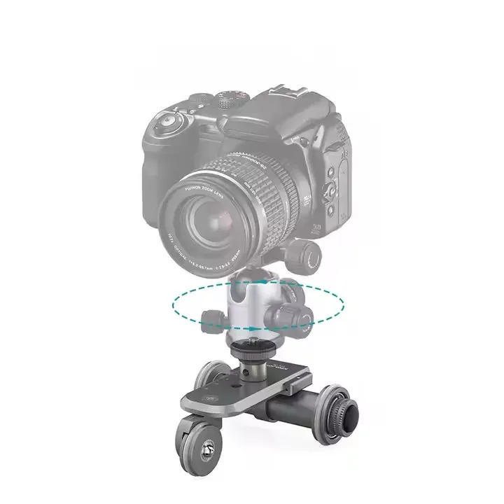 Kingjoy PPL-06S motorized rail rolling track slider dolly car table for macro/low angle video and time-lapse shooting