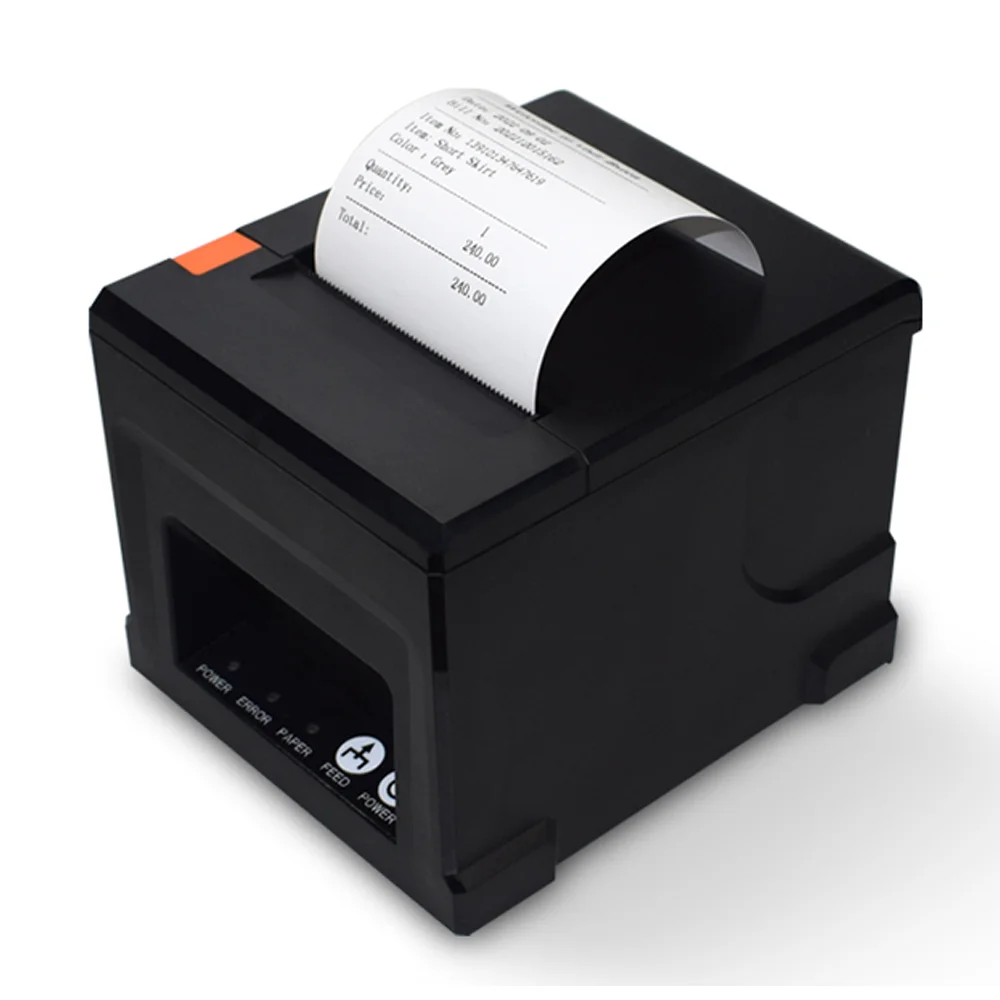 Impressora de Recibos Térmica Auto Cut Desk Printer Cortador Automático Restaurante Cozinha Pos Serial Usb Lan Wifi Bluetooth 80 mm Novo - Imagem 4