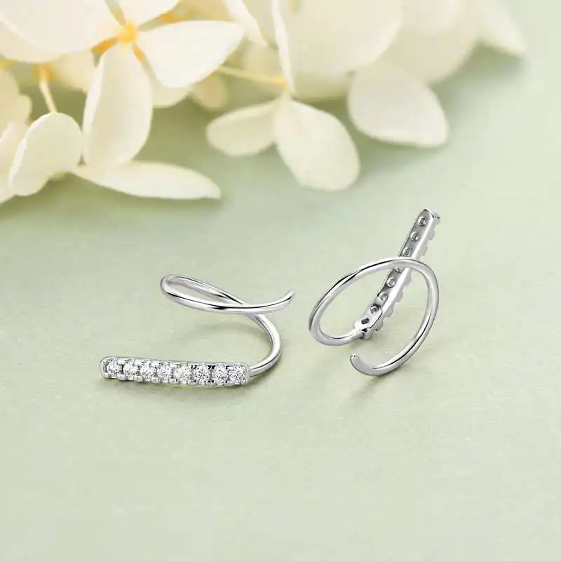 AINUOSHI Subloom Orecchini in argento 925 moissanite gioielli regali per donne mamma fidanzata