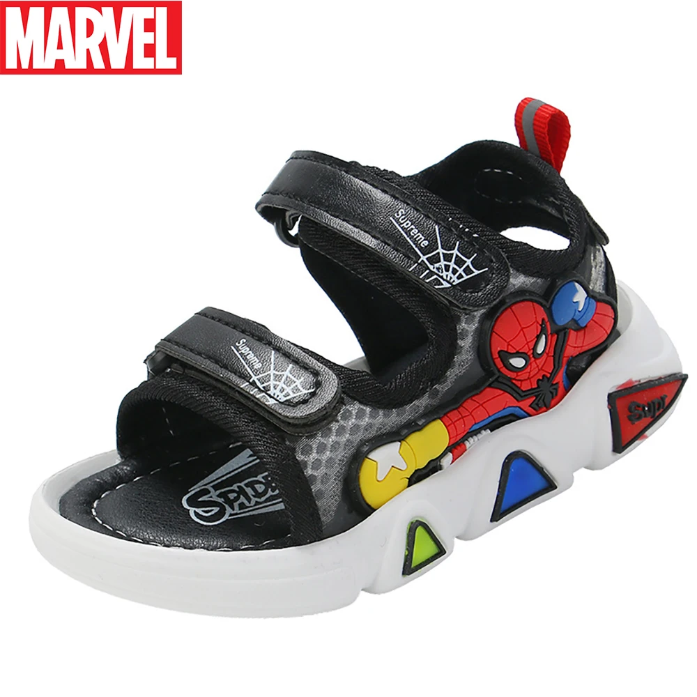 Sandal for girl Marvel Children's Fashion Cartoon Sandals For Summer Boys Cute Spider-man Print Casual Beach Shoes Kids Soft Bottom Sport Sandal children's shoes for sale