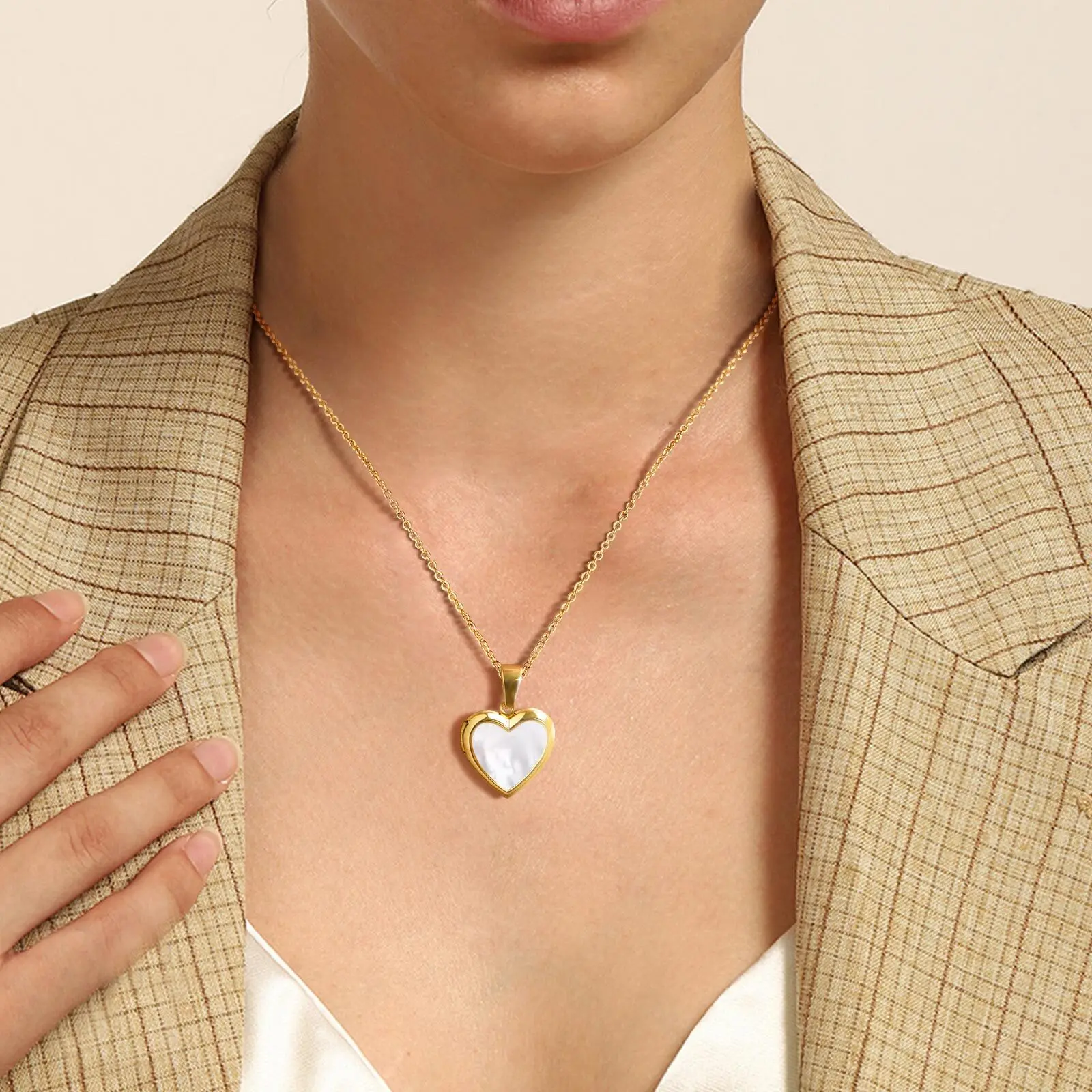 Kristall-Herz-Halskette für Frauen, Valentinstag, niedlich, geschwollene Liebe, Edelstein-Anhänger, verstellbare Gliederkette, Hochzeit, Schmuck, Geschenk – Detail 12