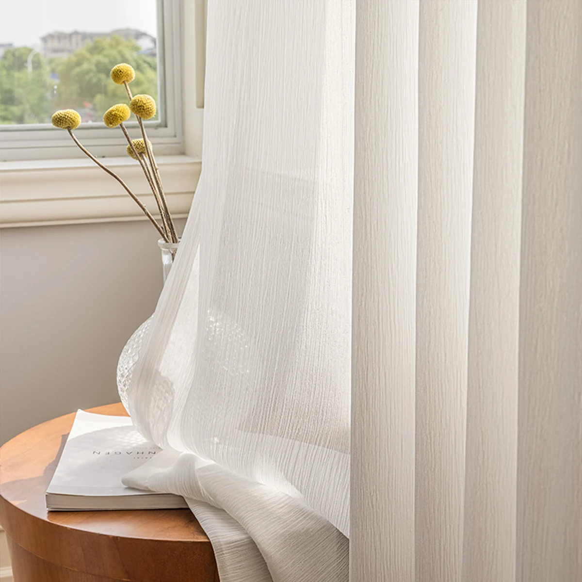 

1 панель в японском стиле плиссированная текстура против царапин и против крючка шелковая штора из марли для спальни и гостиной