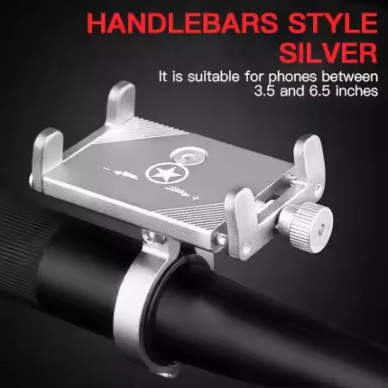 Universal Bicycle and Motorcycle Phone Holder - Durable Metal Mount