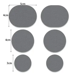 Versatile Self - Adhesive Shoe Repair and Anti - Wear Patches Pack - 6 Pieces (Dark grey)