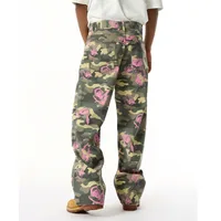 Pantalon de Camouflage à motif multicolore pour hommes, quatre saisons, populaire, basique, polyvalent, lavage droit, pantalon de Cowboy décontracté, 2025 4