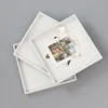 Modern Minimalist Bamboo Storage Box, Wooden Tabletop, Cosmetics, Postcard, White Solid Wood Storage Plate 1