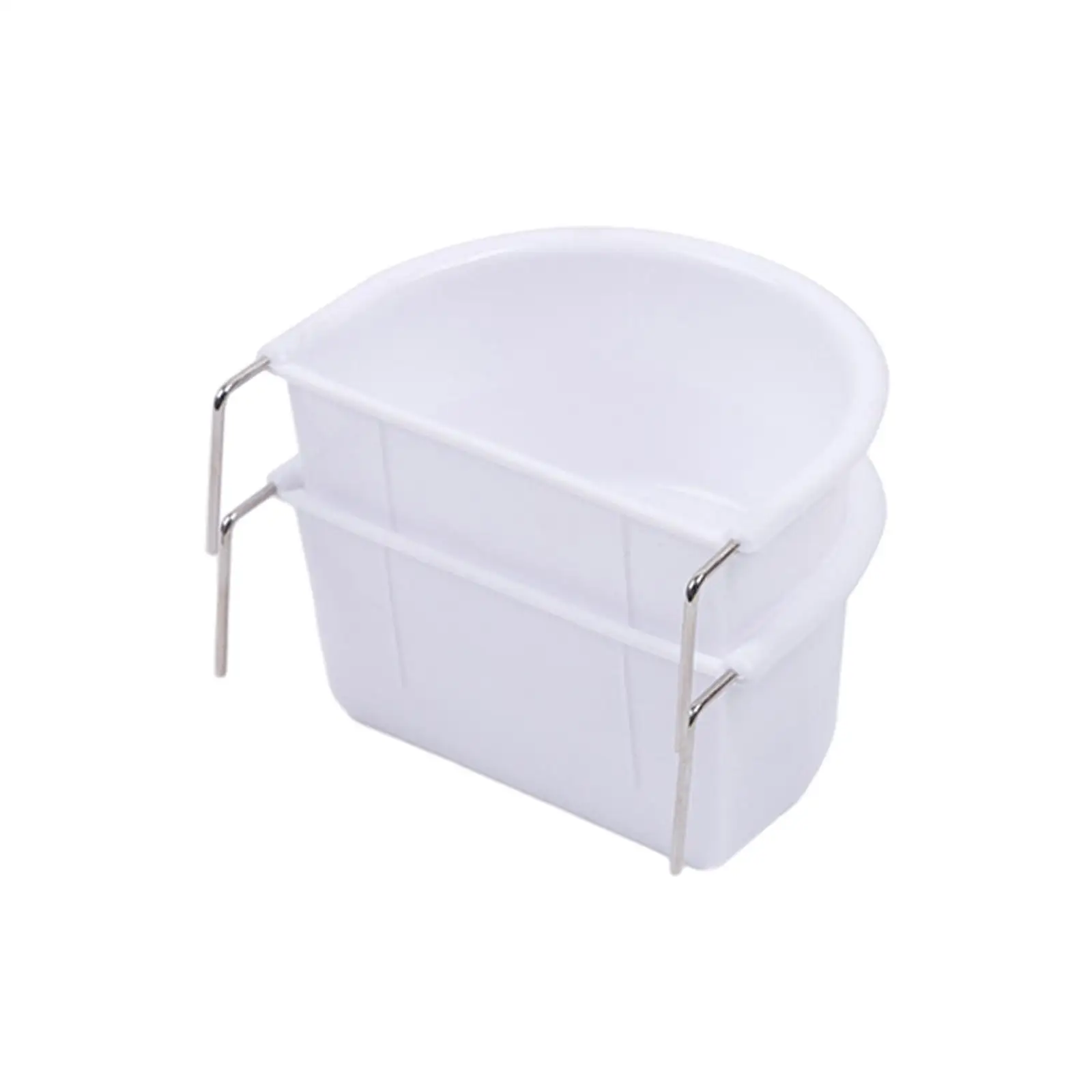 2 Pieces Bird Food Feeding Dish Easy to Install Bird Cage Feeder Bowl for Small Animals Budgie Parrot Parakeets Lovebirds 2 Pieces Bird Food Feeding Dish Easy to Install Bird Cage Feeder Bowl for Small Animals Budgie Parrot Parakeets Lovebirds