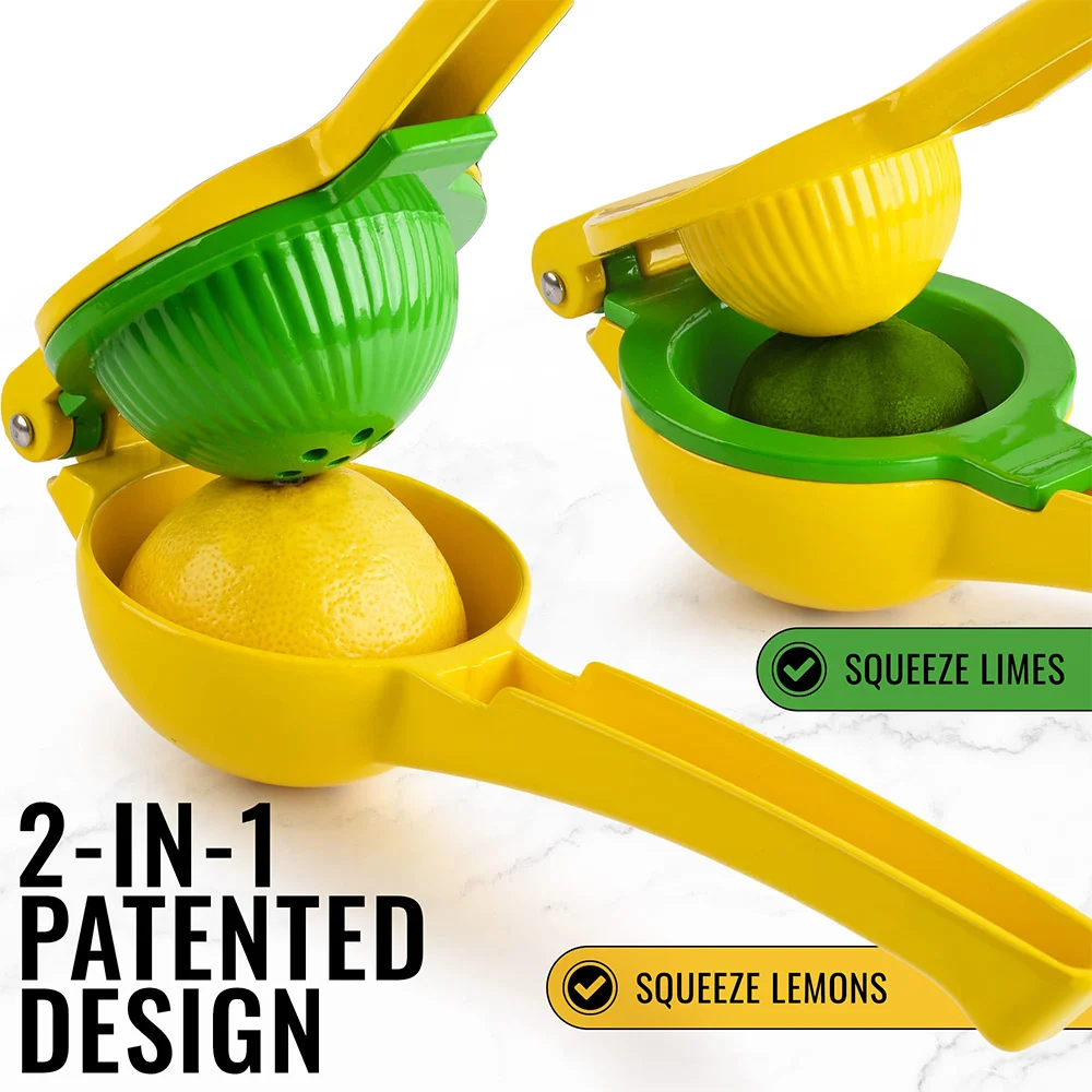 Lemon Squeezer 2 in 1 Fresh Orange Citrus Lime Fresh Fruit Juicer Press Metal Hand Press Extractor Portable Manual Juicer 1pc fruit juicer lemon squeezer juice squeezer