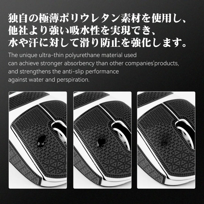 Фото Черная Липкая лента для мыши TALONGAMES Ультра версия для Logitech G PRO X Сверхлегкая, противоскользящая, впитывающая пот, текстурированная кожаная лента №4