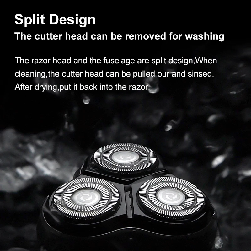 Youpin SOEYE Electric Shaver Replacement head for Men electric razor head IPX7 Waterproof cutter head beard trimmer Accessories 5