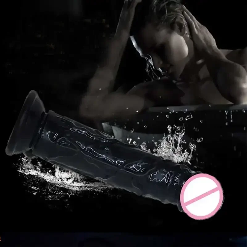Sex Toys Black Soft Dildos with Suction Cup for Woman