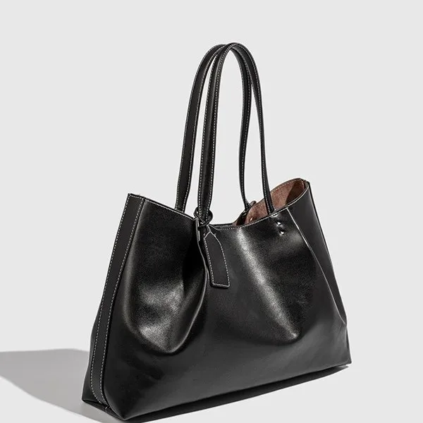 Fashion Large Capacity Trapeze Women Shoulder Bags Designer Handbags High-Quality Pu Leather Big Tote Commute Bag