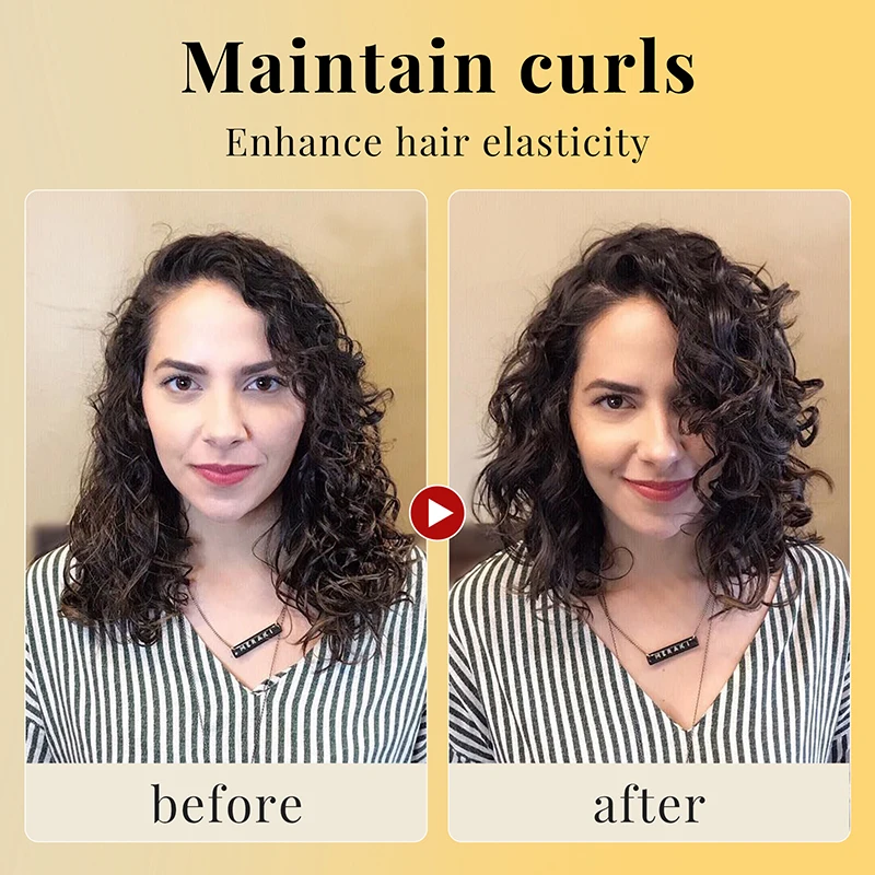 Curly Hair Mousse Care Coconut Oil Smoothing Frizz Enhanced Wavy Shampoo Styling Cream Mousse Foam Dry Damaged Frizz Hair Care 2