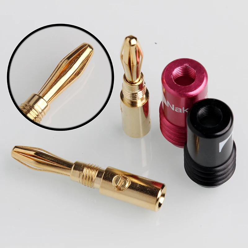 10 20pcs alto falante banana plug conector adaptador 05