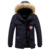 Winter Hooded Fur Collar Parka Long Sleeve Thickened Windproof Men's Cotton Jacket Medium Long Warm Jackets Coat