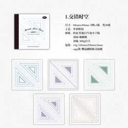 Journal GO 20pcs Simple Scrapbooking Frame Stickers for Planner and Stationery Decoration (A)