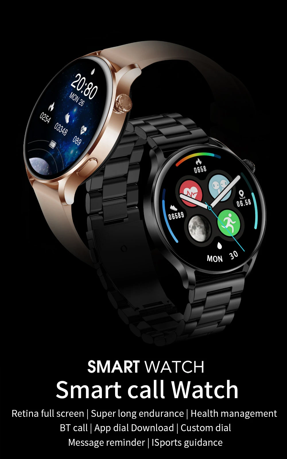 2022 New Smart watch Men Full touch Screen Sports fitness watch Bluetooth is Suitable For Android ios Bluetooth Call Smart watch