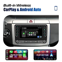 ESSGOO Autoradio 7" Android 14 4+64G Carplay pour VW Golf 5 6 Passat Caddy Tiguan Touran, Android Auto, Navigation GPS, WiFi, RDS, FM, BT, USB, SWC 2
