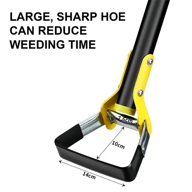 1,6 M Hordozható Leszerelhető Kultivátor Kapa Matt Kivitel Teleszkópos Gyomlálás Rozsdamentes Acél Kézi Kerti Szerszám - Image 3