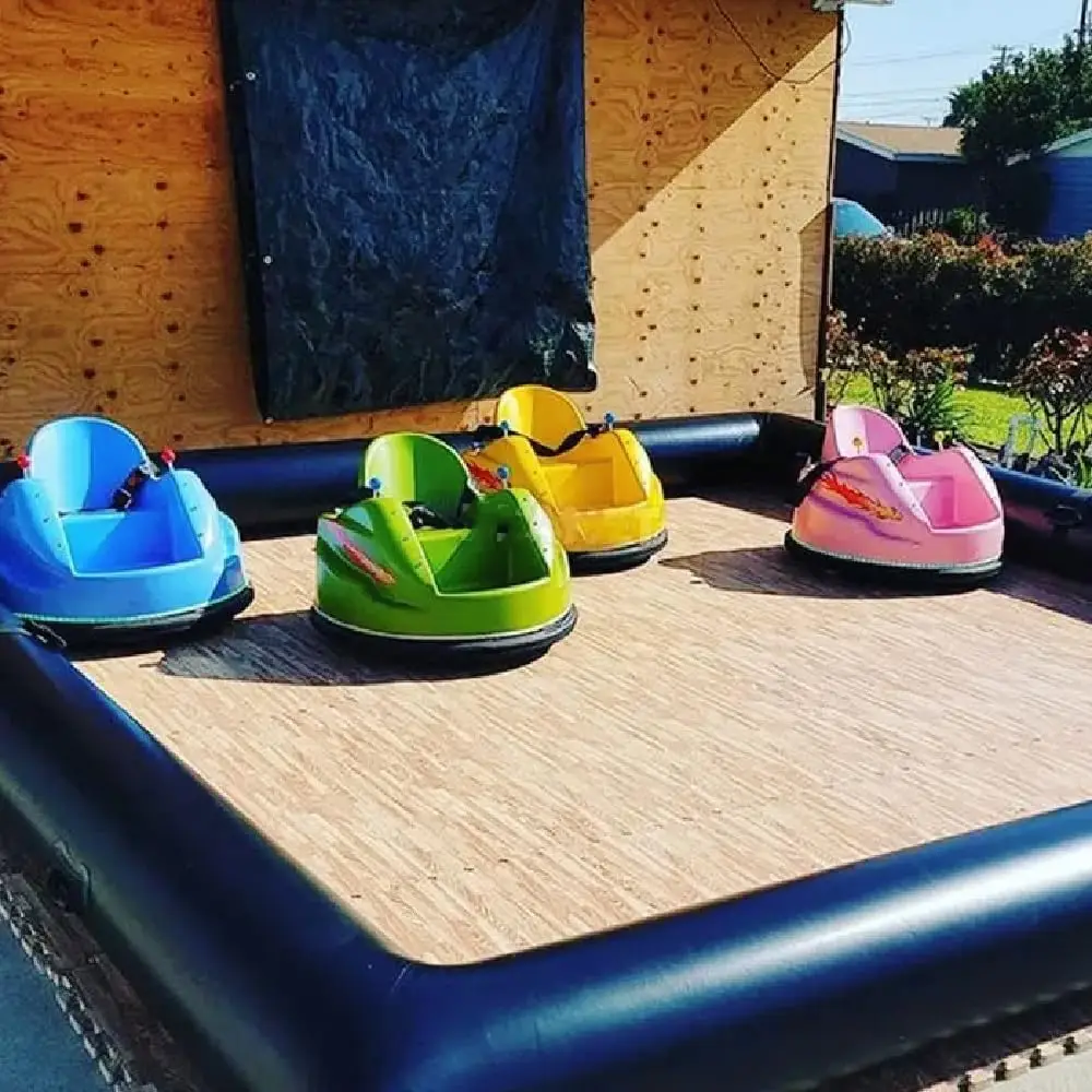 Bumper car Racing Track Suitable for Children to Play with, Tube Only, Bottom not Included (Black-13 * 13ft)