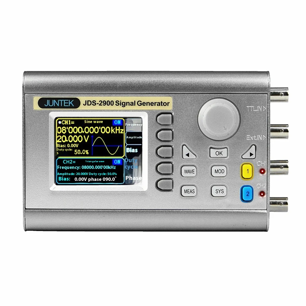 JDS2900 15/30/40/50/60MHz DDS Dual-CH Function Signal Generator Arbitrary Wave