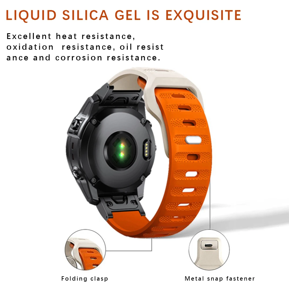 Premium No-Gap Silicone Watchband - QuickFit 22mm/26mm