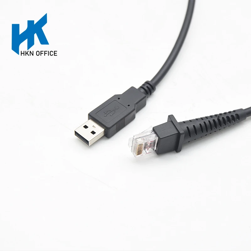 em Linha Reta Cabo Usb para Datalogic D100 D130 Gd4130 Gd4400 Qd2130 Qd2430 Leitor de Scanner de Código de Barras 10 Peças Lote Novo Cab4130-uns2 2m - Imagem 3