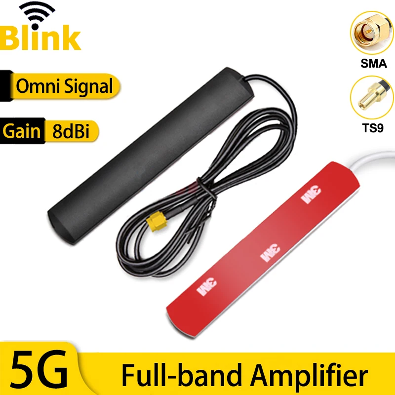 5G Full-Band Omni Antenna 8Dbi Amplificatore 4G 3G 2G Gsm Ripetitore Di Segnale Di Rete Outdoor Dtu Wifi Router Modem Antenna Ricevitore Ts9