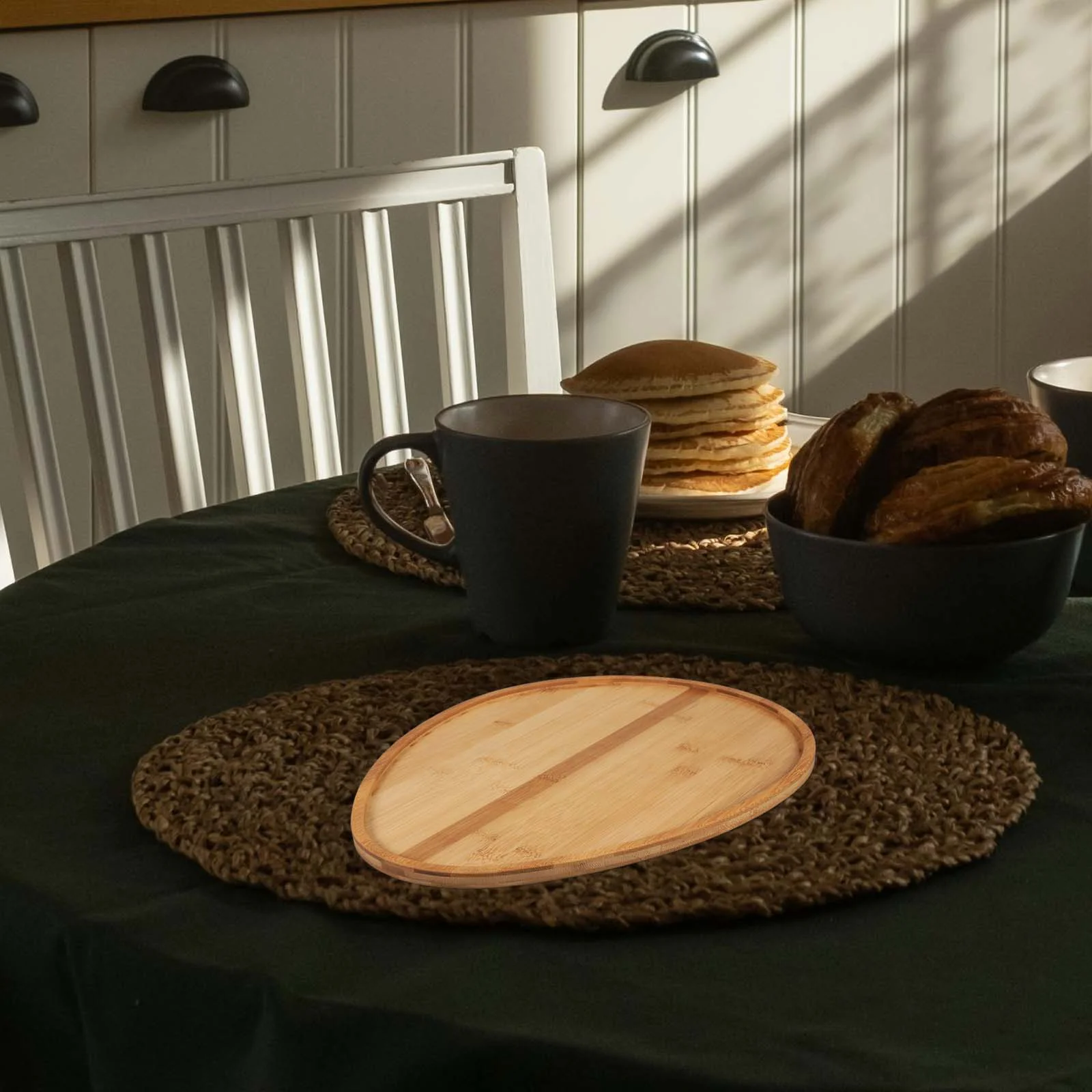 Egg Shaped Tray Easter Wood Plate Wooden Platters and Trays Charcuterie Board Supplies Serving Snack Food 3