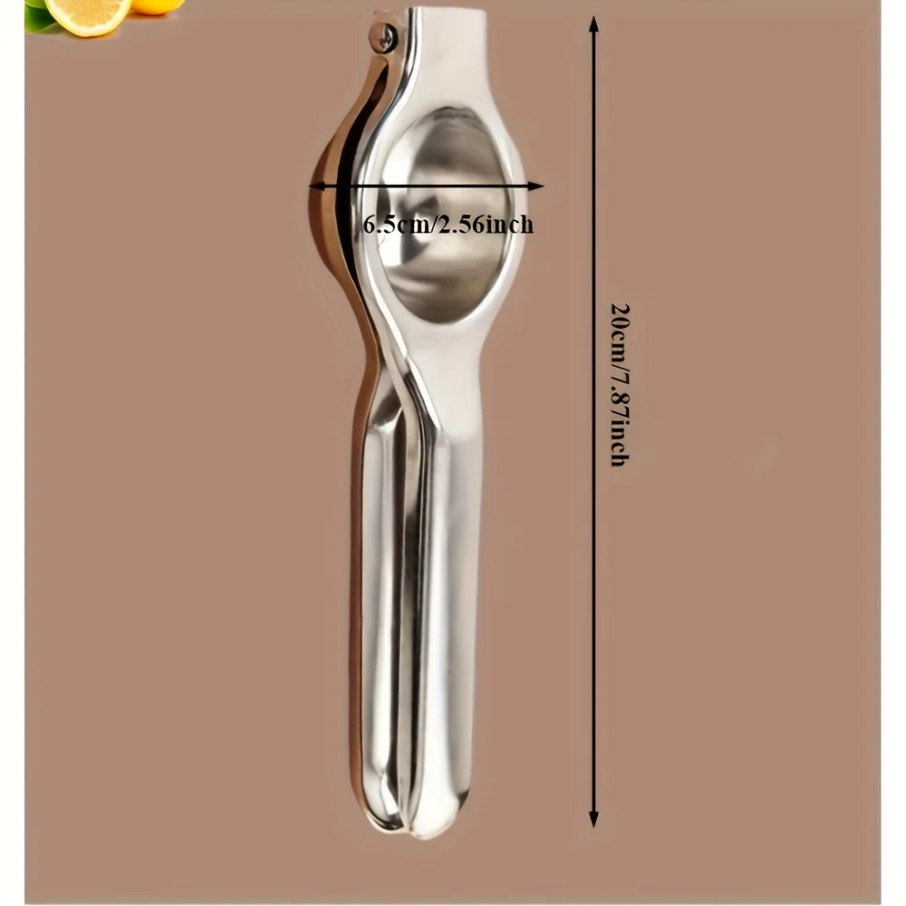 1pc Stainless Steel Lemon Juicer - Manual Efficient Juice Press, Easy to Use, for Home & Commercial Use, Fits Various Fruits
