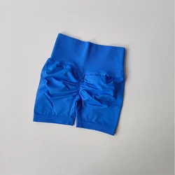 Breathable High - Waist Women's Fitness and Yoga Shorts - S (Klein Blue)