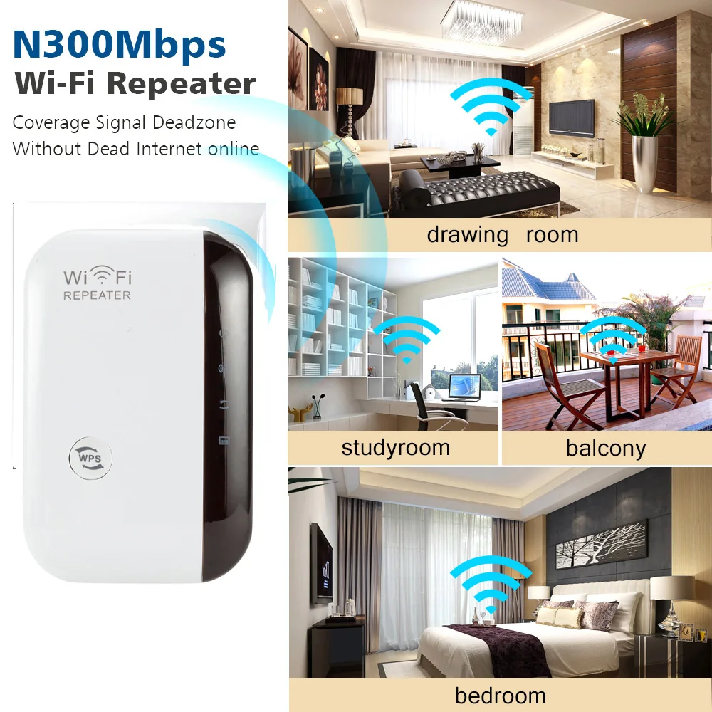 300Mbps Wireless WIFI Repeater Remote Wifi Extender WiFi Amplifier 802.11N WiFi Booster