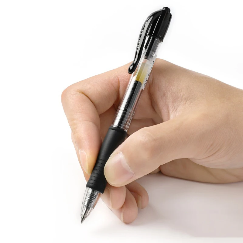 PILOT Set di 3 ricariche a sfera inchiostro gel per penna G2, 1 mm, colore: Nero