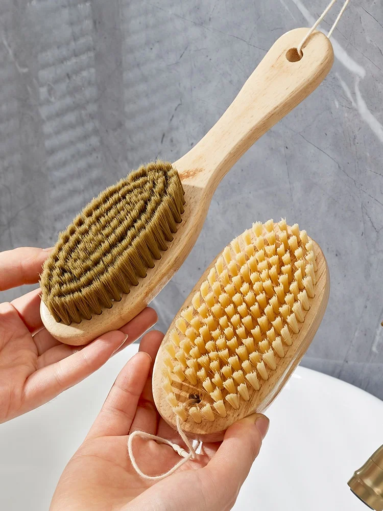 나무로 만든 부드러운 솔이 있는 신발 브러쉬, 가정용 다기능 의류 브러쉬, 신발 청소용 특수 도구