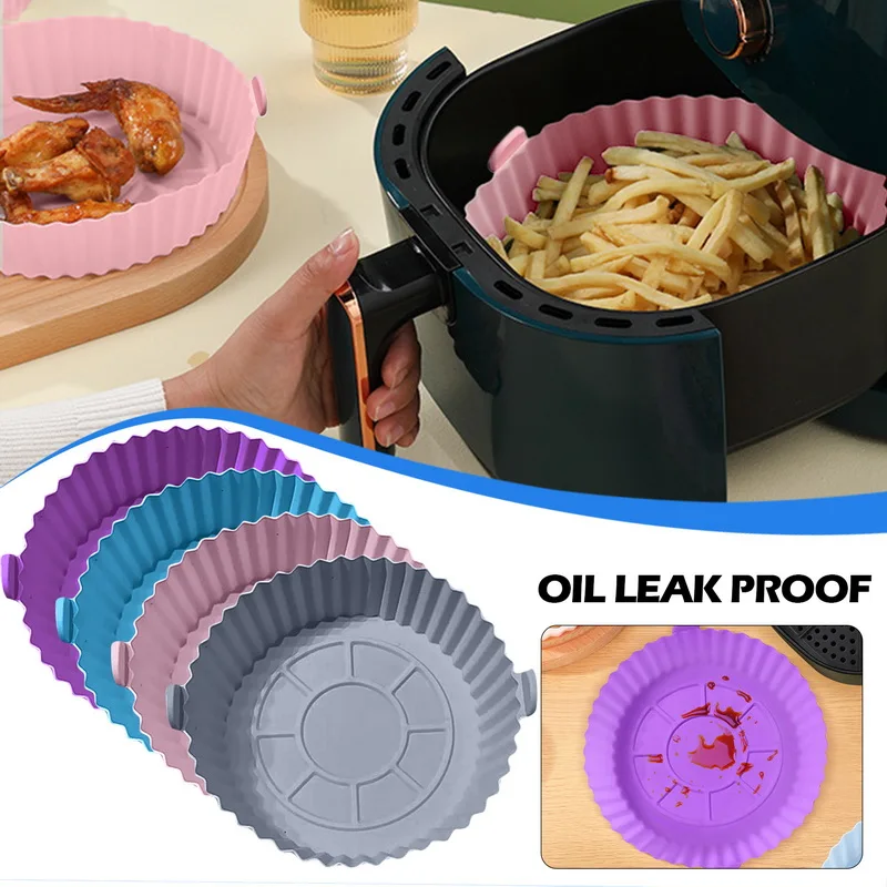 Air Fryer Silicone Pot AirFryer Baking Accessories Replacement Liner Basket  US