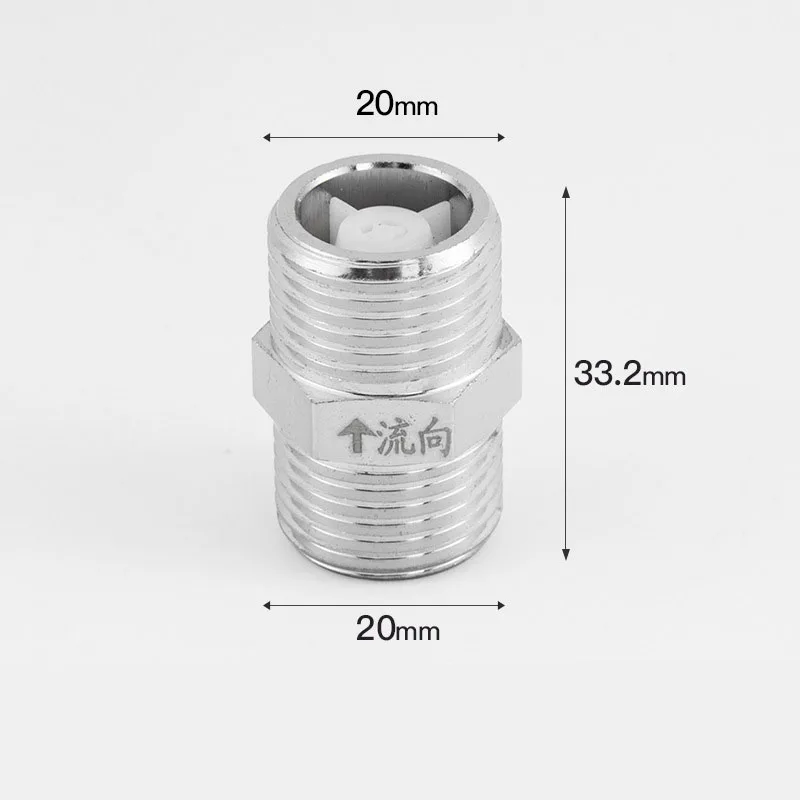 1Pcs 1/2" Male Female Thread Brass Check Valve One Way Non-return Valve For Water Tank Water Heater Toilet Pipe