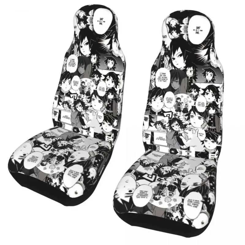 

Derp Giyuu Collage Universal Cover for most cars Travel Manga Seat Protection Covers Car Accessories
