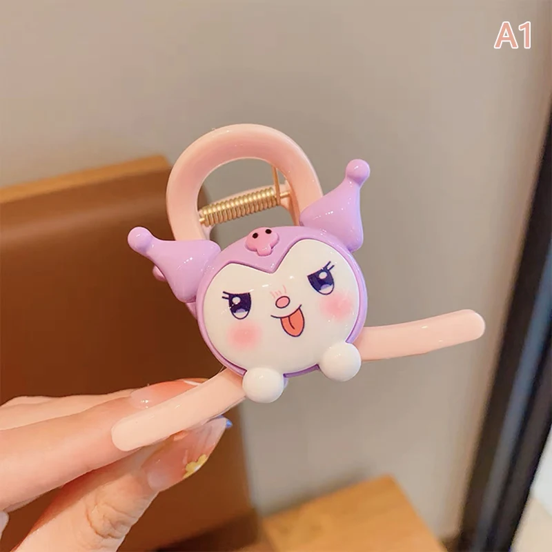 

Sanrio модная мультяшная девочка заколка для волос милый аниме мультфильм ребенок заколка для волос девочка задняя часть головы хвост Зажим пластиковая акула