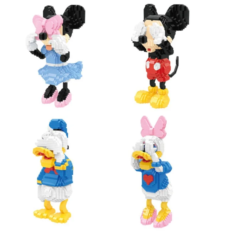 

Disney Facepalm Mickey Mouse Building Blocks Cartoon Anime Daisy Donald Duck Bricks For Kids Adults Birthday Gifts