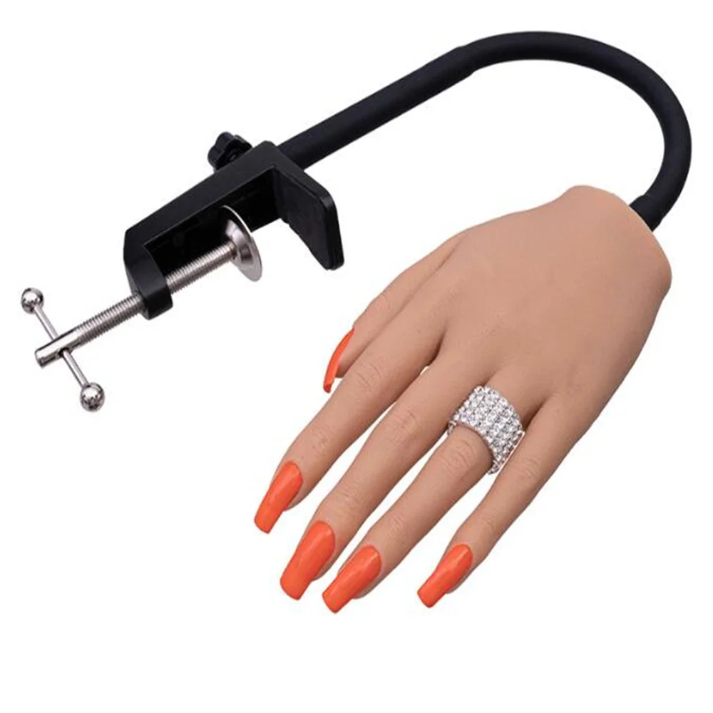 

Silicone Nail Enhancement Training Female Right Hand Mannequin, Flexible Supporting, Teaching Artificial Model, E091, 2024