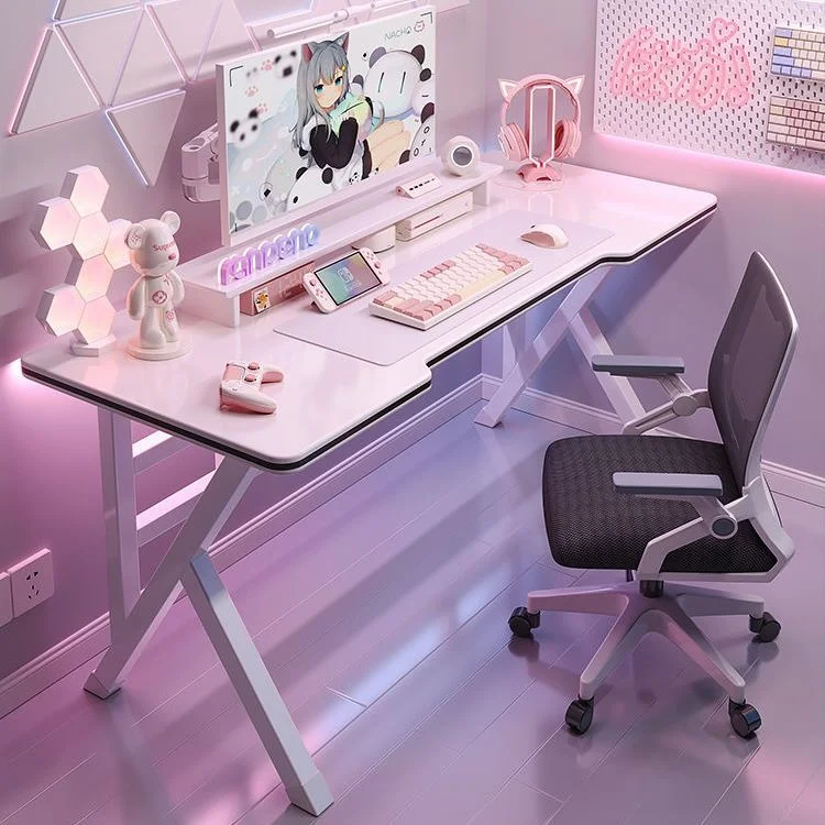 White Bed Table Laptop Computer Desk Storage Study Girl 1 Shaped Organizers Desk  Bedroom Women Rangement Bureau Dressing Room - Computer Desks - AliExpress