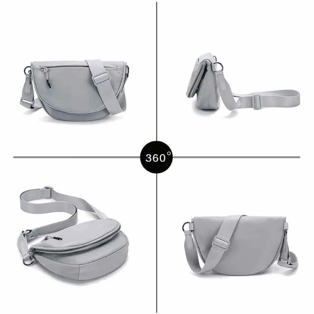 2L Lightweight Waterproof Casual Crossbody Bag, Versatile Daily Single Shoulder Canvas Bag, Outdoor Sports Yoga Bag