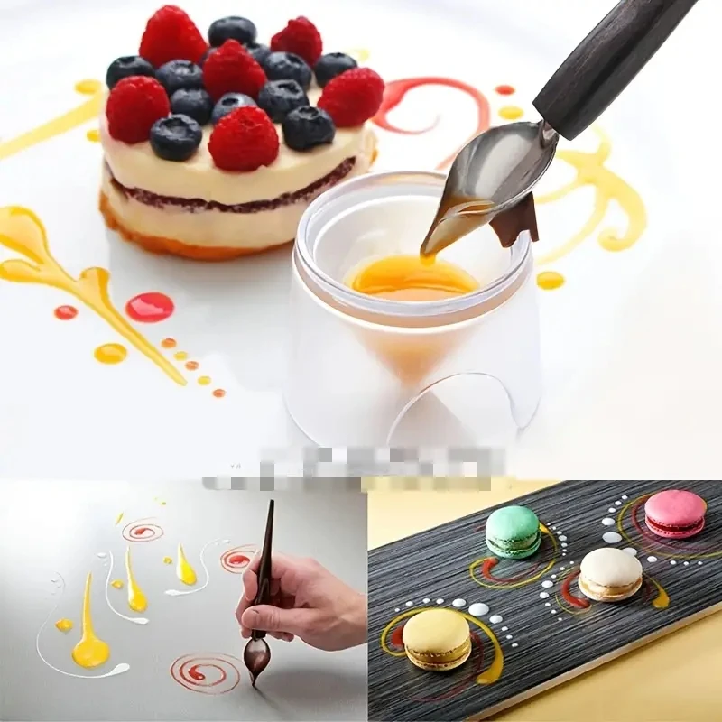 1pc Chocolate Cream Spoon Stainless Steel For Coffee Baking Cake Decoration Sauce Embellishment Confectionery Bakery Tools cake decorating tip set cake icing nozzles baking nozzle set cake decorating nozzle set baking supplies