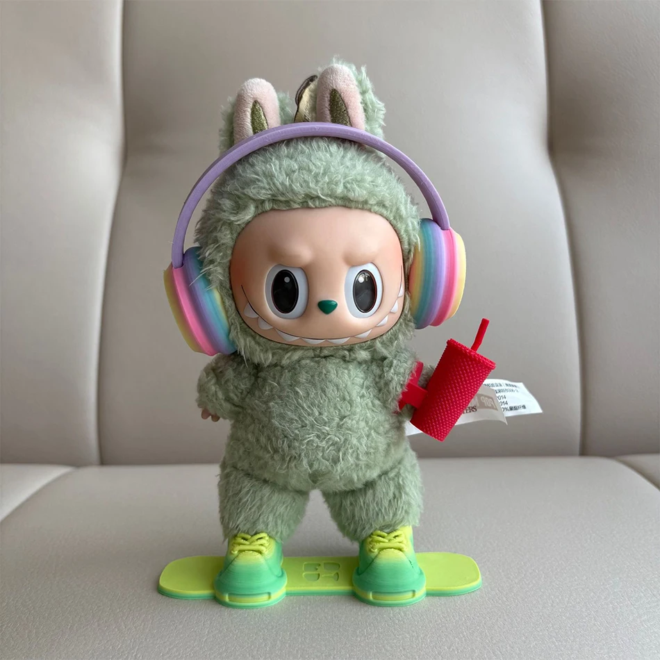 3D Printed Labubu Ski & Snowboard Shoe Miniature Water Cup Headphone Holder Accessory